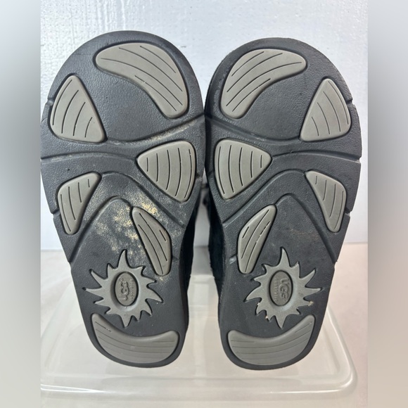 UGG 6 Luxurious Velvet Suede Fur Lined Silver Back Buckle Tall Boots - Picture 8 of 10